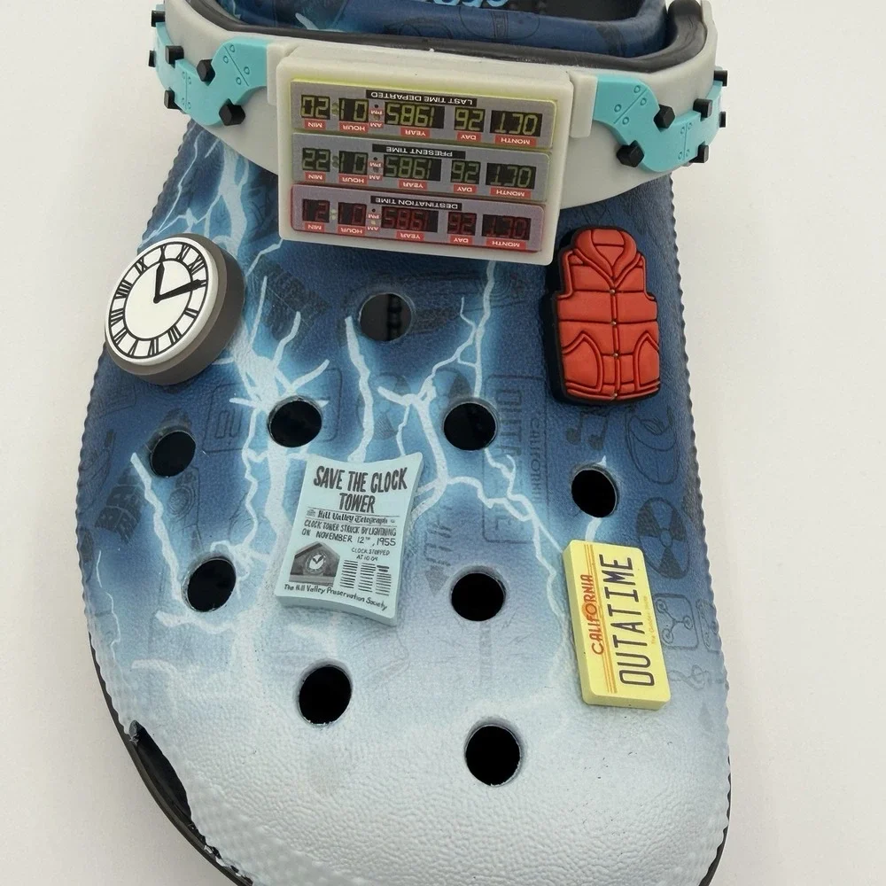 Crocs x Back To The Future Classic Clog - Size Men's 6 / Women's 8 Delorean New